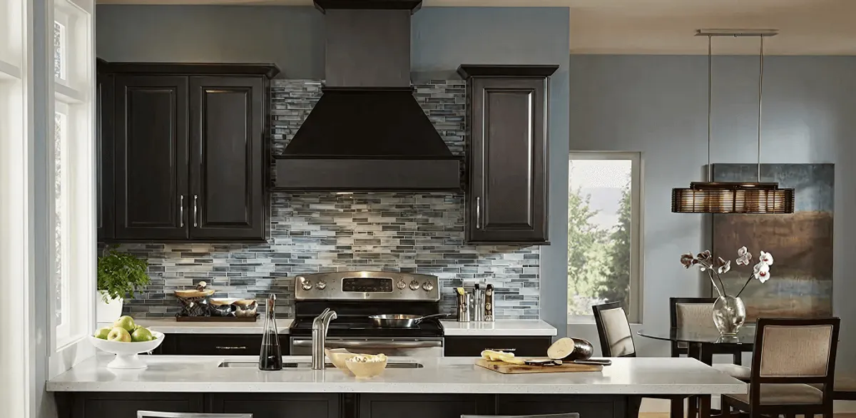 Kitchen cabinet painting and refinishing in a modern kitchen in Allentown, PA
